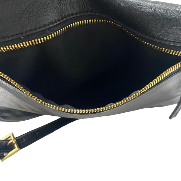 Margot Black Leather Classy Minimalist Handbag - Picture 6 of 6